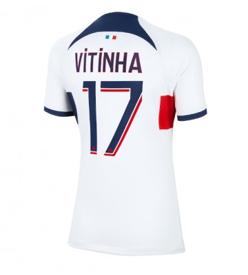 Paris Saint-Germain Vitinha Ferreira #17 Koszulka Wyjazdowych Kobiety 2023-24 Krótki Rękaw